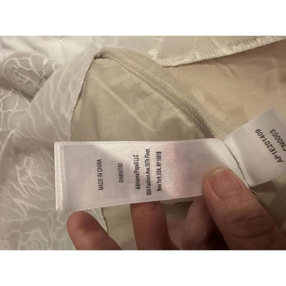 NWOT Adrianna Papell‎ (Anthropology) Bonded Mesh High Low Dress Sz 6 - Picture 5 of 11